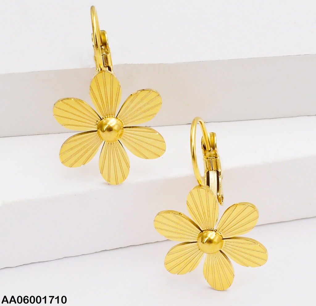 ARETES ACERO COLGAR FLOR  0712471-054