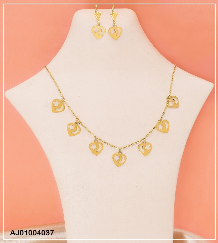 JUEGO ARETES / DIJES CORAZONES 0712881-W02 (NPE2025)