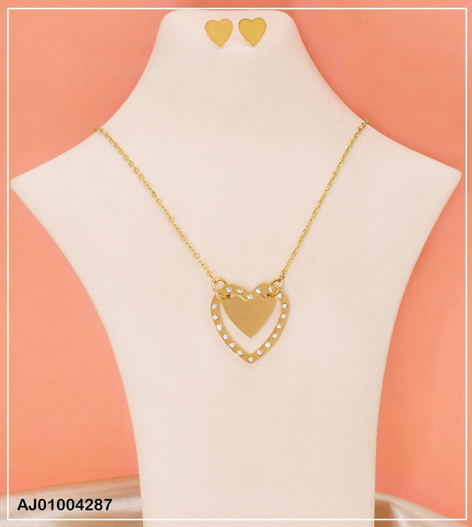 JUEGO ARETES/ DIJE CORAZON 0711991 (NPE2025)