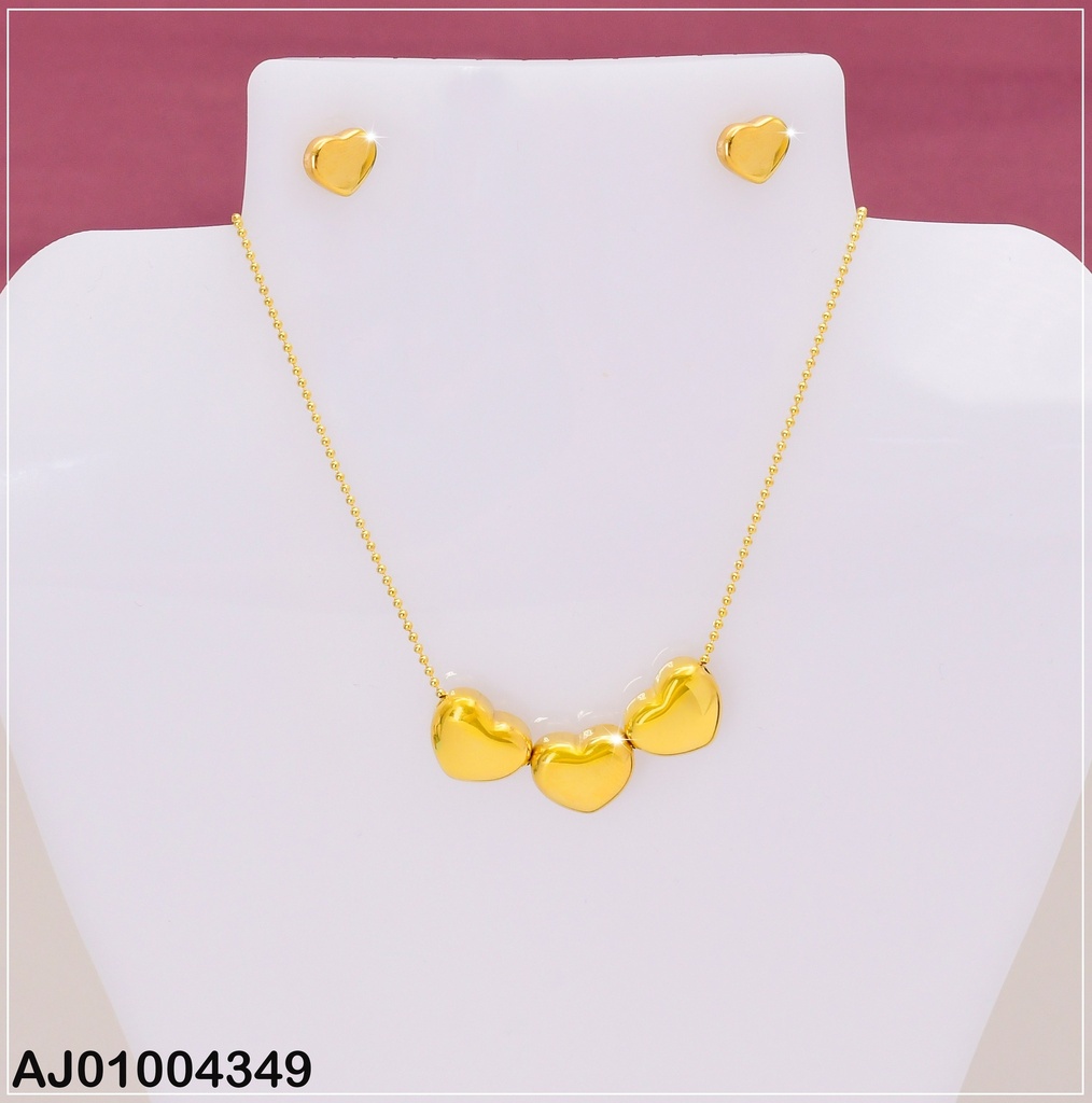 JUEGO CORAZONES LISOS DIJES:💛💛💛0711581 (NPE2025)