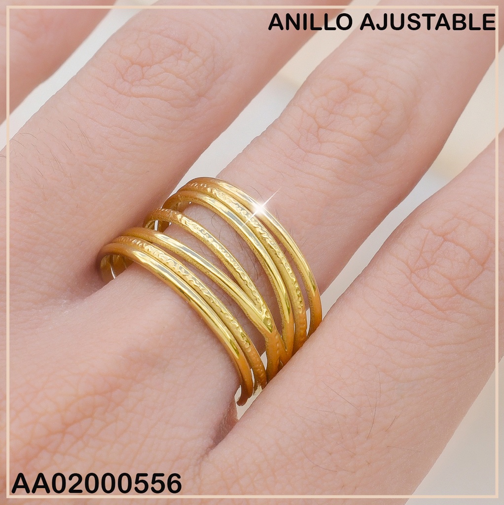 ANILLO AJUSTABLE 6 LINEAS 0710831