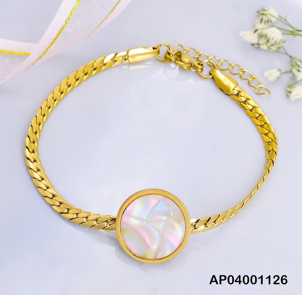 PULSERA MARTILLADA CENTRO PLACA RD NACAR 0742131
