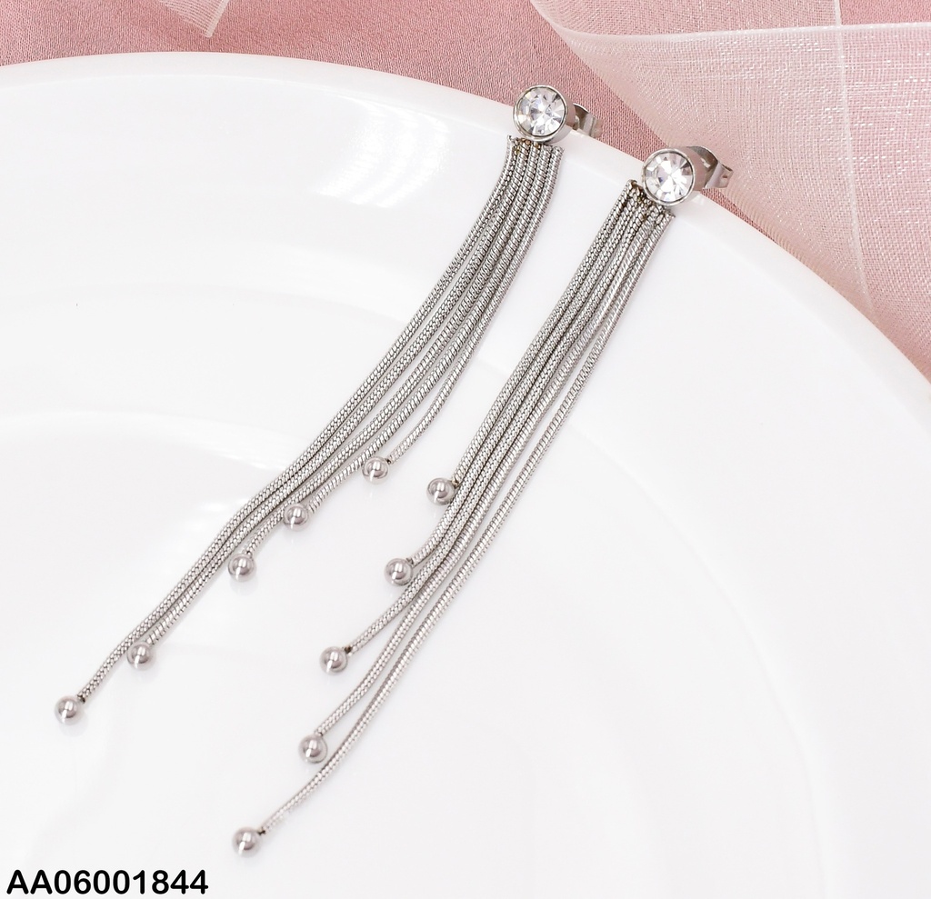ARETES PLAT. ZIRCONIA RD C/5 PELOTITAS LINEA DEGRAD.0739042