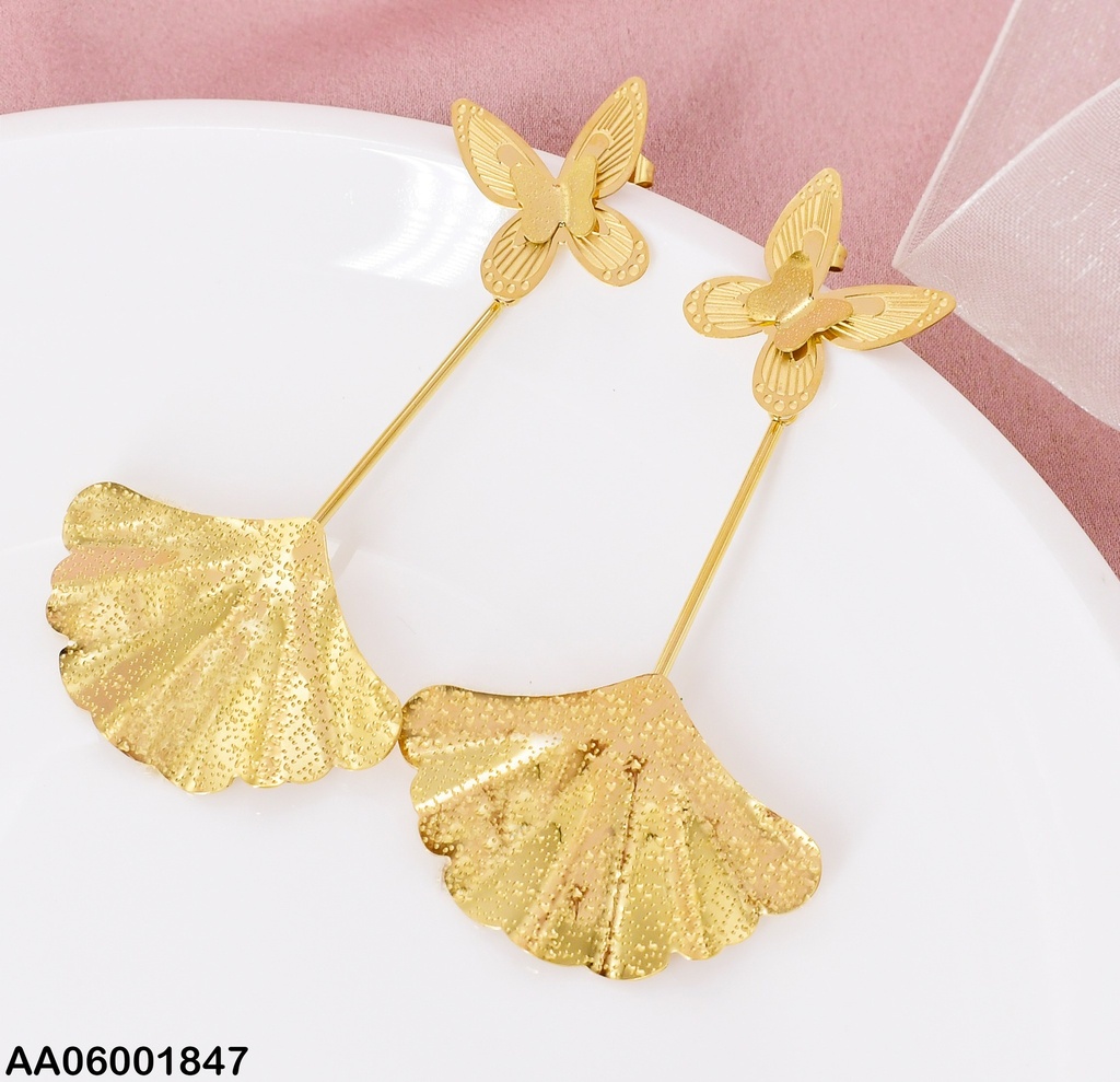 ARETES MARIPOSA LINEA COLGANTE C/ABANICO 0712631