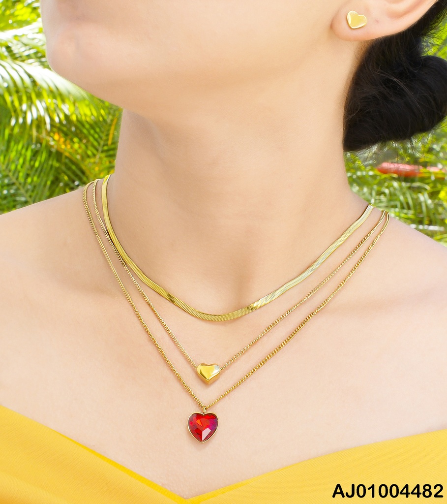 JUEGO CORAZONES DOBLE CAD./DIJES💛❤️ 0743761