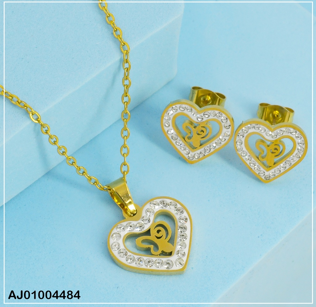 JUEGO CORAZONES CROQUIS ANCHO C/ZIRC.CENTRO🦋 0740121