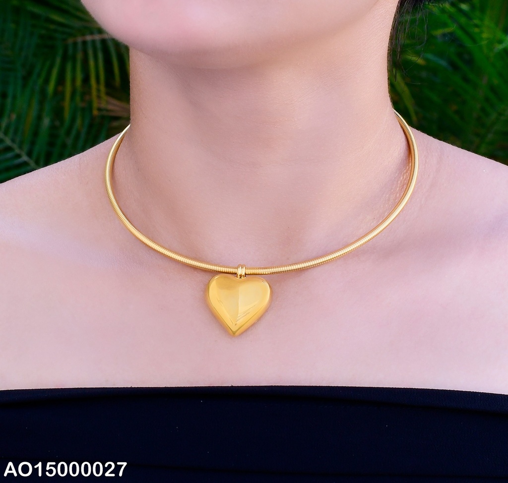 OMEGA FLEXIBLE DIJE CORAZON CANDADO CILINDRO