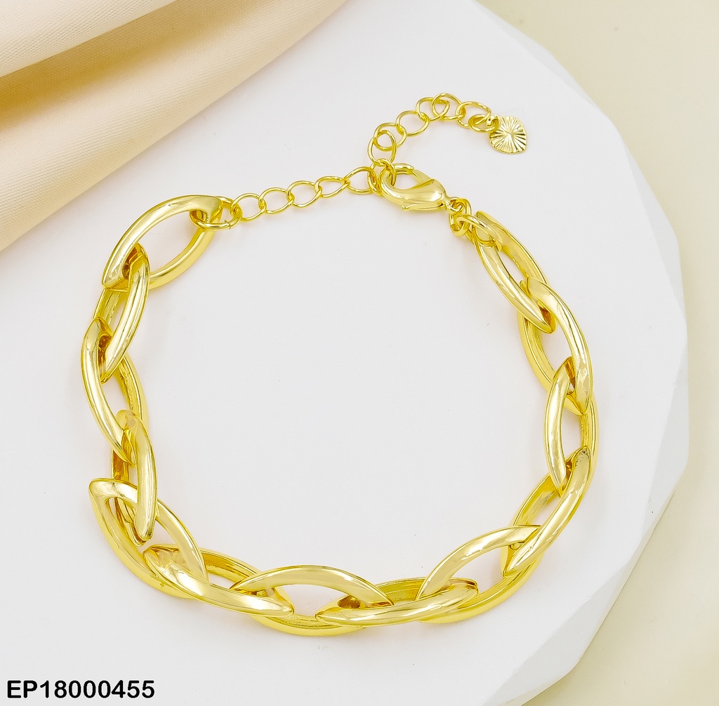 PULSERA FORMA ESPIGA ENTRELAZADA BE098-9