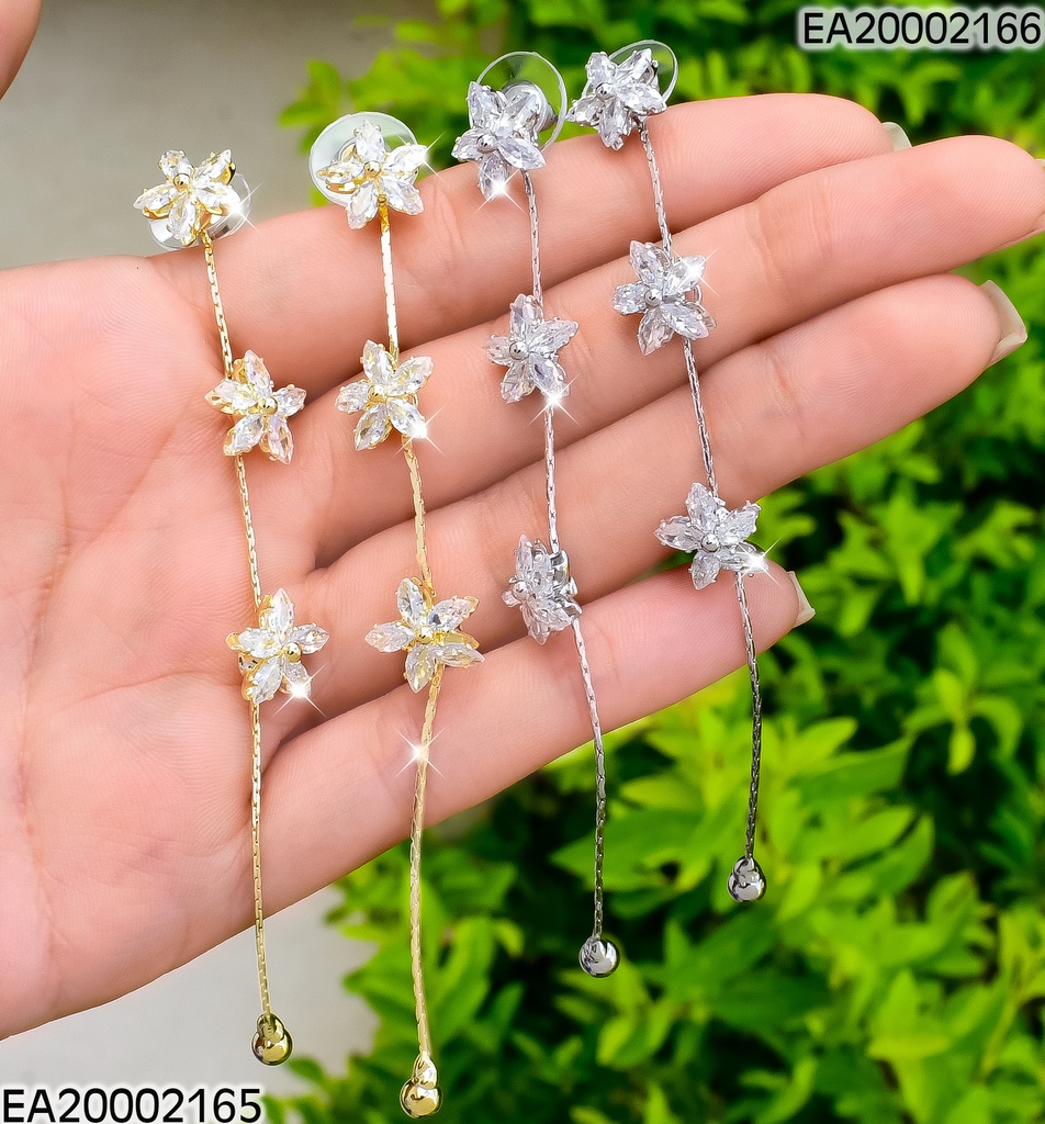 ARETES 3 FLORES LINEA VERTICAL