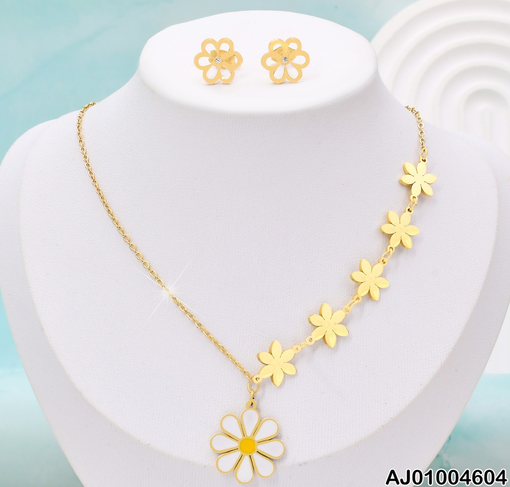 JUEGO FLOR ARETES CALADOS.CAD C/FLORES PLACAS-🌼