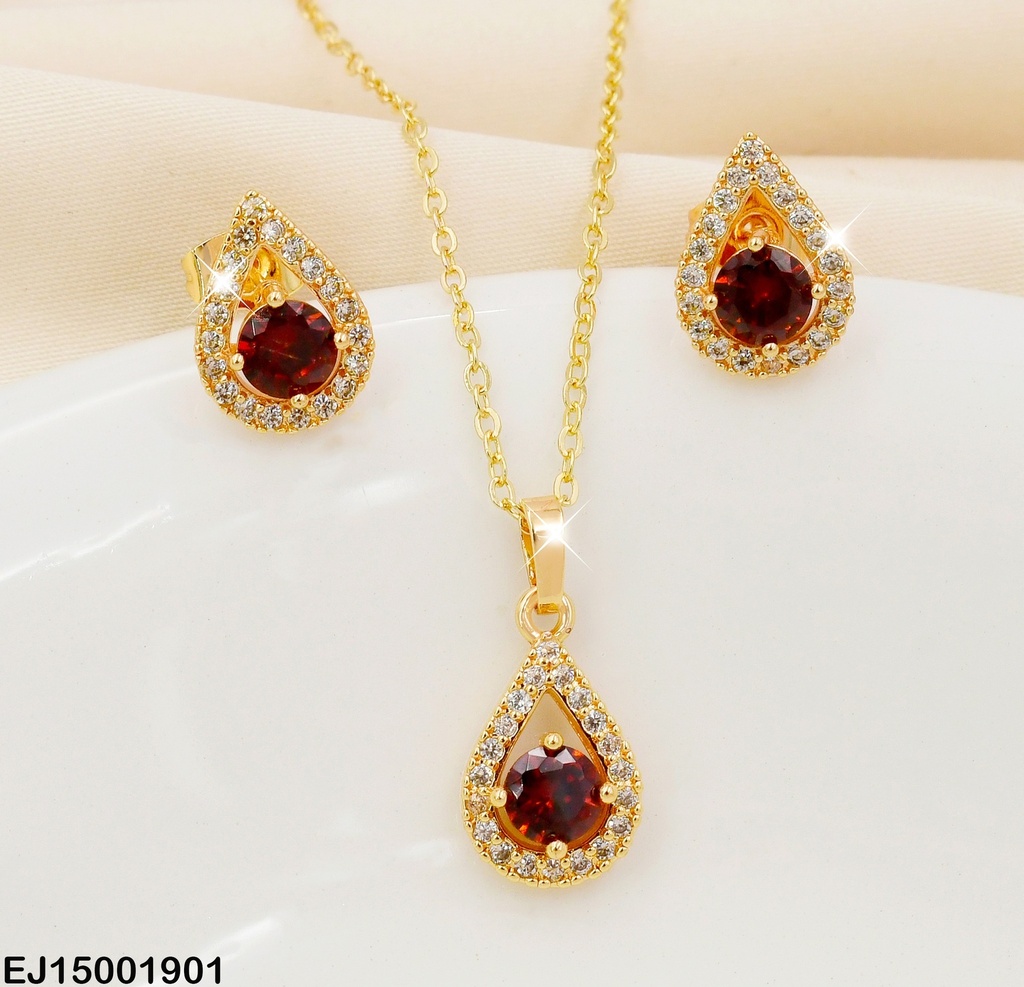 JUEGO GOTA ZIRCONIAS,CENTRO ZIRC.ROJA RD.