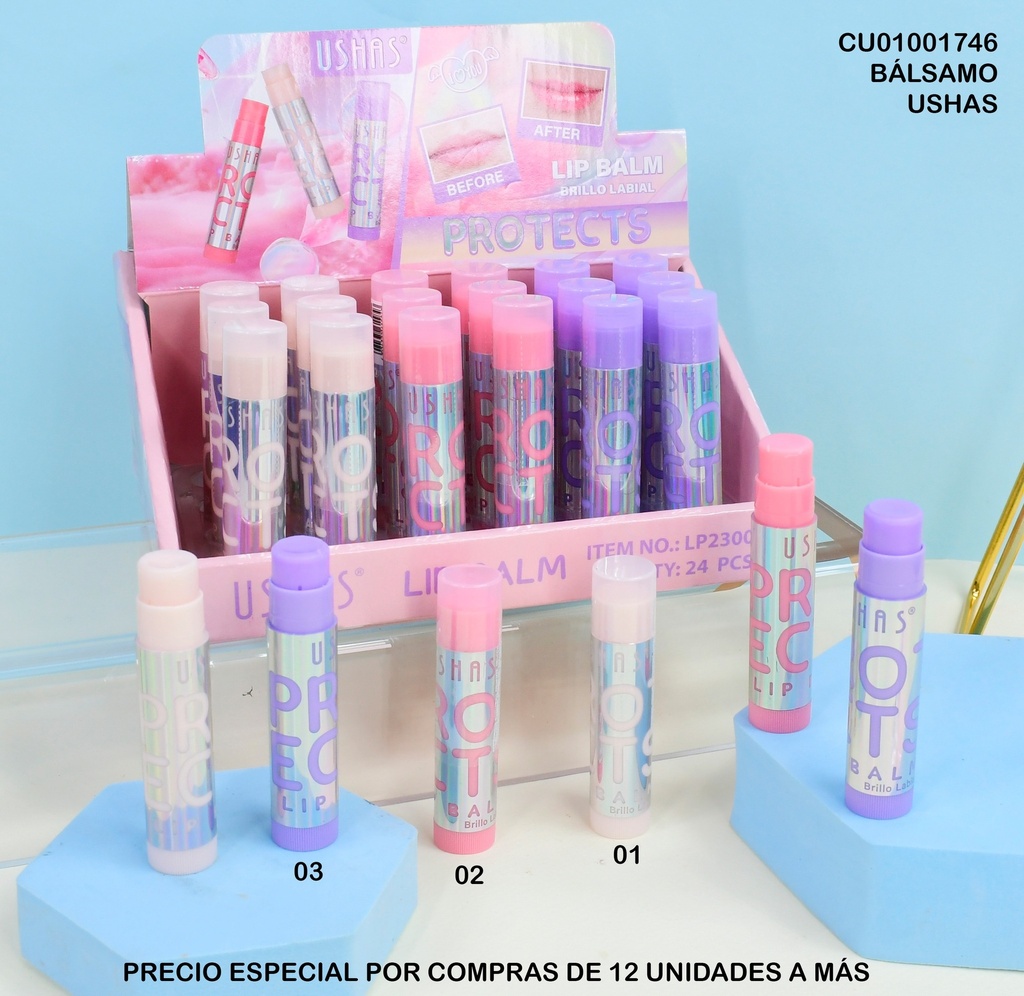 BALSAMO PROTECTS LABIAL USHAS #LP2300