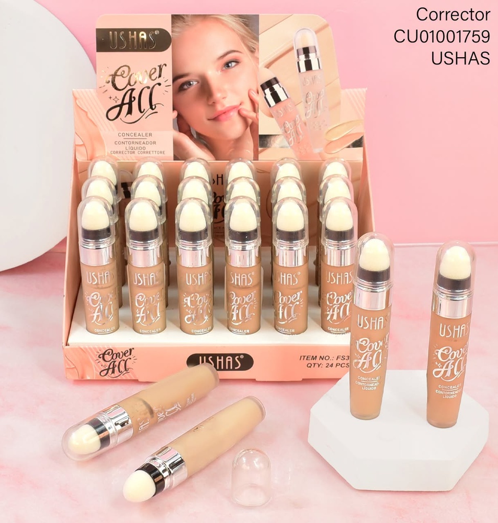 CORRECTOR  LIQUIDO CON APLICADOR  COVER ALL #FS329