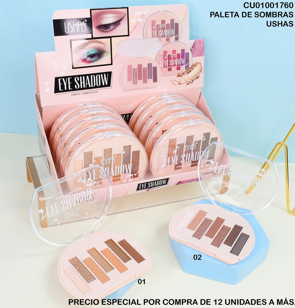 PALETA DE SOMBRAS 7 TONOS EYE SHADOW  # ES3928-2