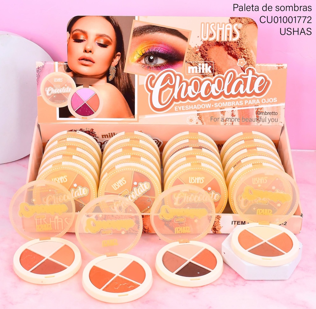 PALETA DE 4 TONOS SOMBRAS  MILK CHOCOLATE # ES4046-2