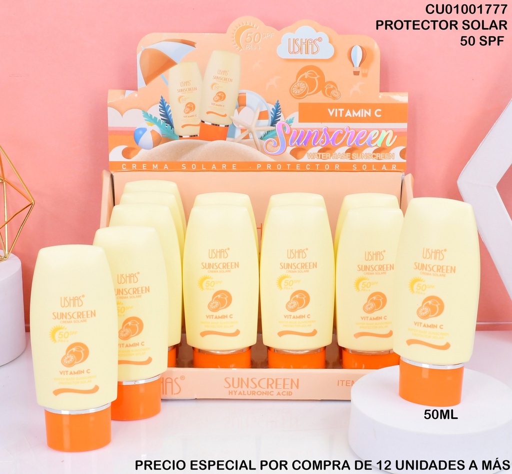 BLOQUEADOR SOLAR  SUNSCRENN VITAMINA C # HA342