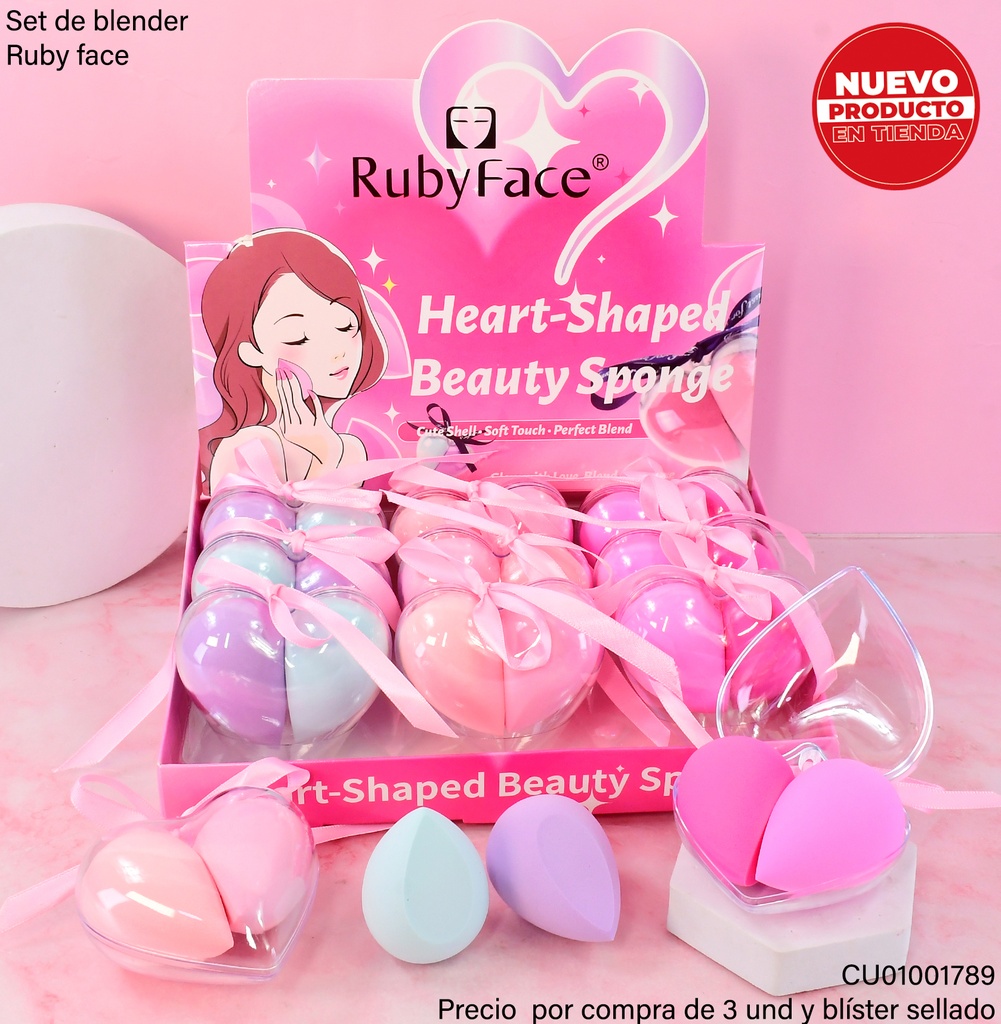 BLENDER ESTUCHE CORAZON 2 PIEZAS # AGE-001