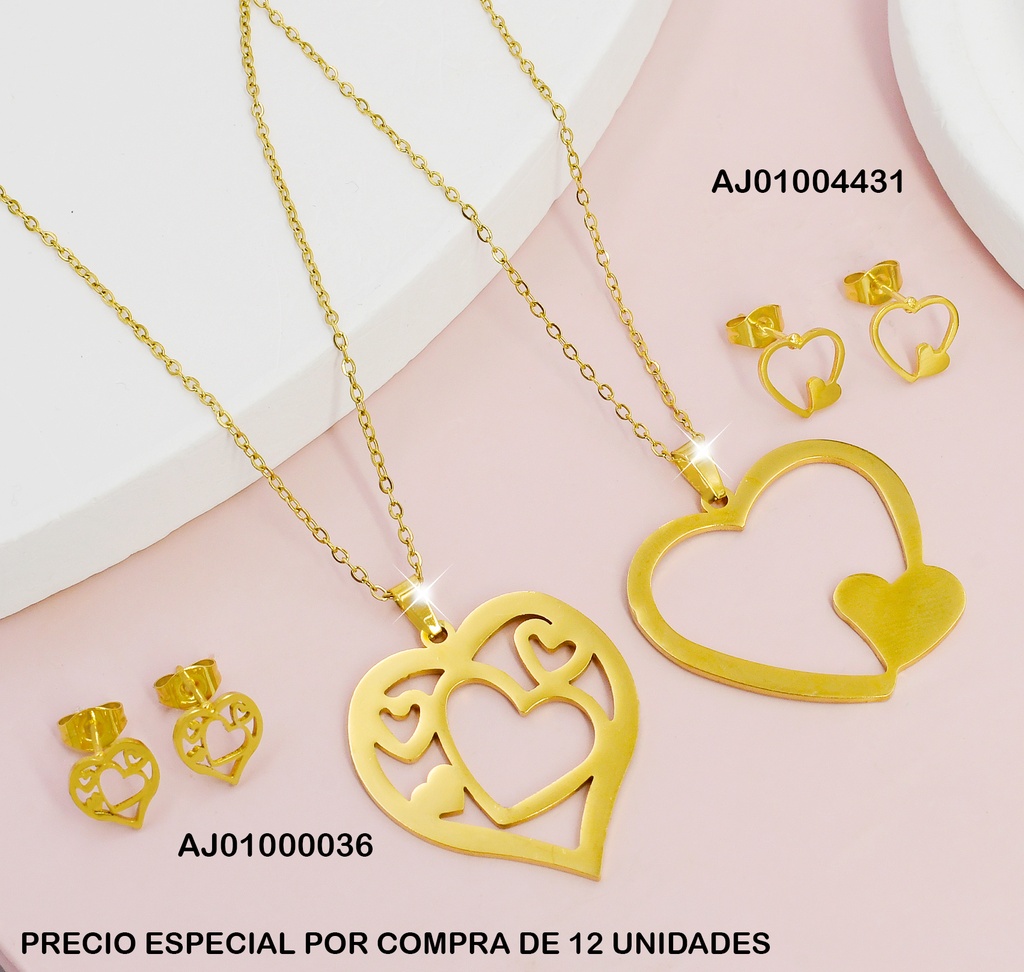 JUEGO CORAZON 4 CORAZONES CENTRO BR.