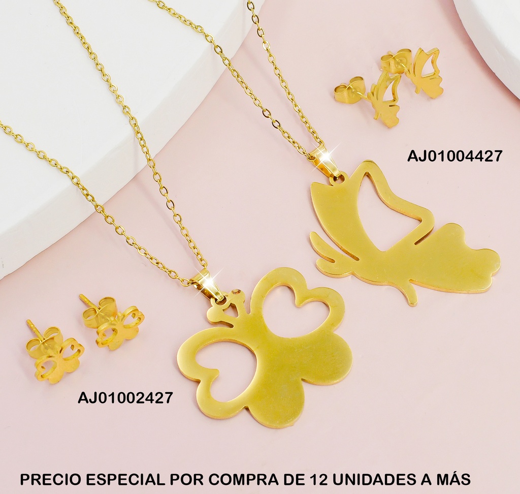 JUEGO PLACA MARIPOSA ALA CROQUI BR.