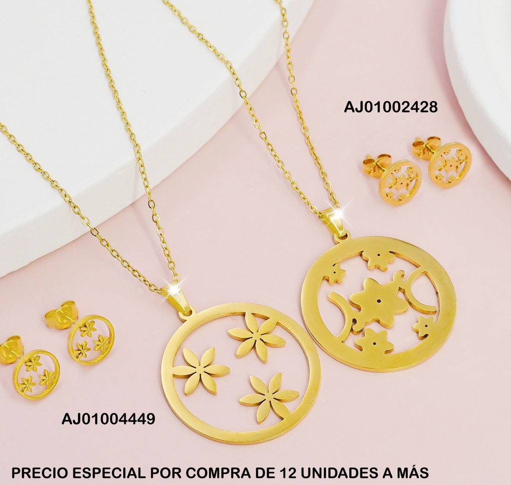 JUEGO CIRCULO C/3 PLACAS FLORES BR.