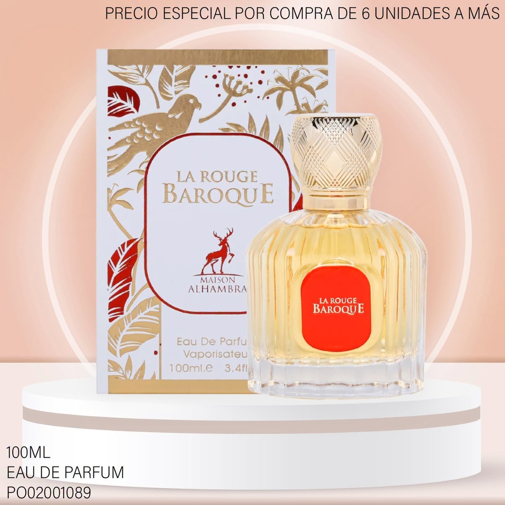 PERFUME LA ROUGE BAROQUE MAISON ALHAMBRA EDP 100ML