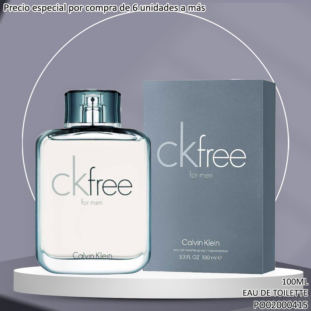 PERFUME CALVIN KLEIN CKFREE FOR MEN 100ML EDT