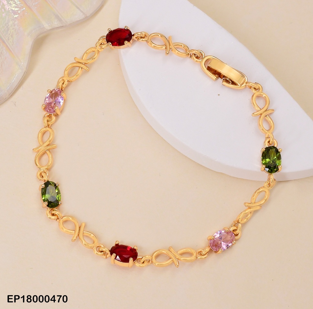PULSERA INFINITO ZIRC. OVALADA # BE079-138