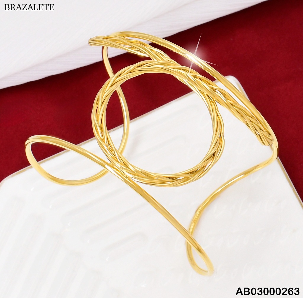 BRAZALETE  CIRCULO ENTRELAZADO BA065-45