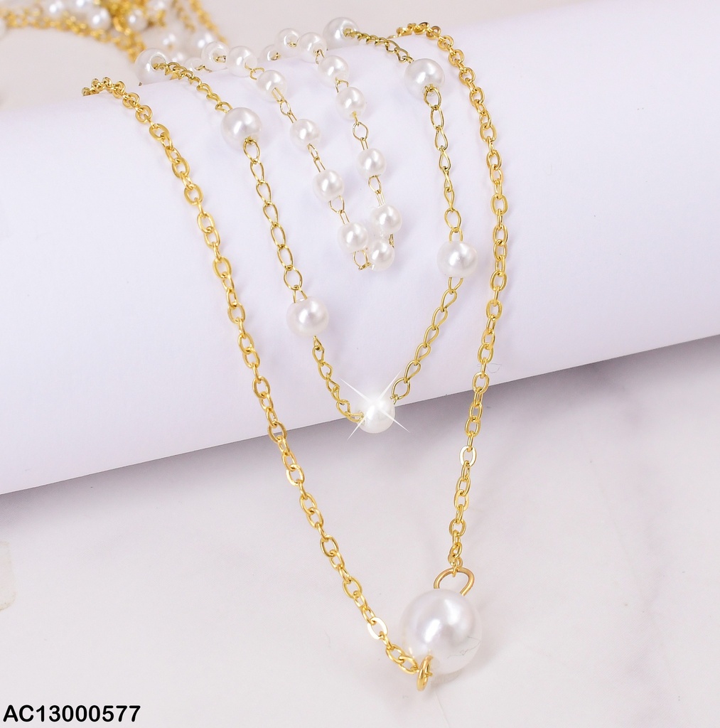 CADENA TRIPLE TRAD/PERLAS CA070-45