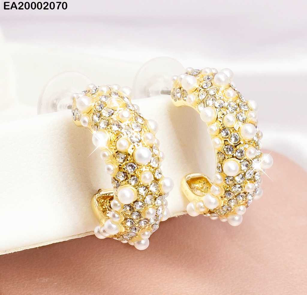 ARETES FORMA C ZIRC. PERLA EE104-9