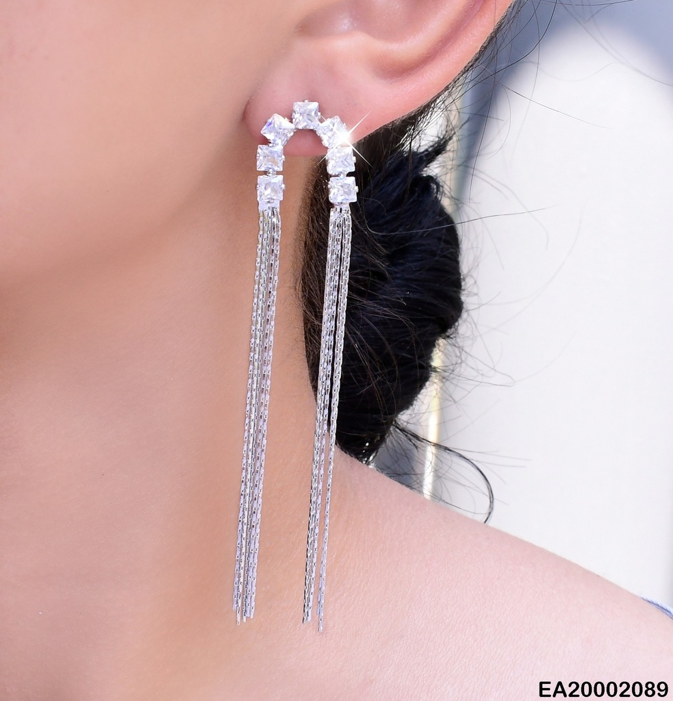 ARETE PLATEADO U INVERTIDA CAD. COLGANT EE171-132