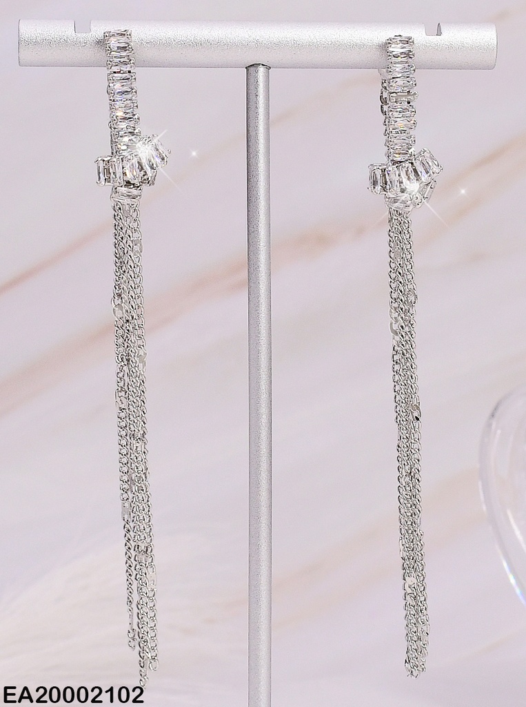 ARETES PLATD  CAD. COLGANTE EE199-132