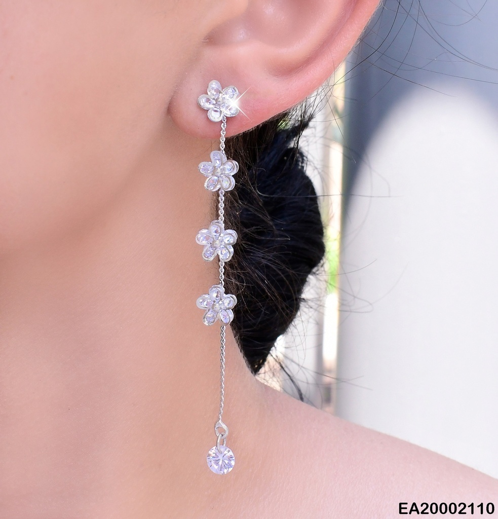 ARETES LINEA CON FLORES EE211-132
