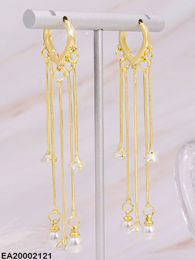 ARETES DORADO  COLGANTE CAD. EE238-132