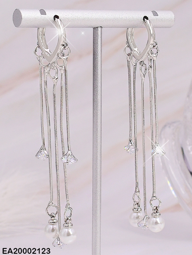 ARETES PLATD RD. CAD. COLGANTE EE239-132