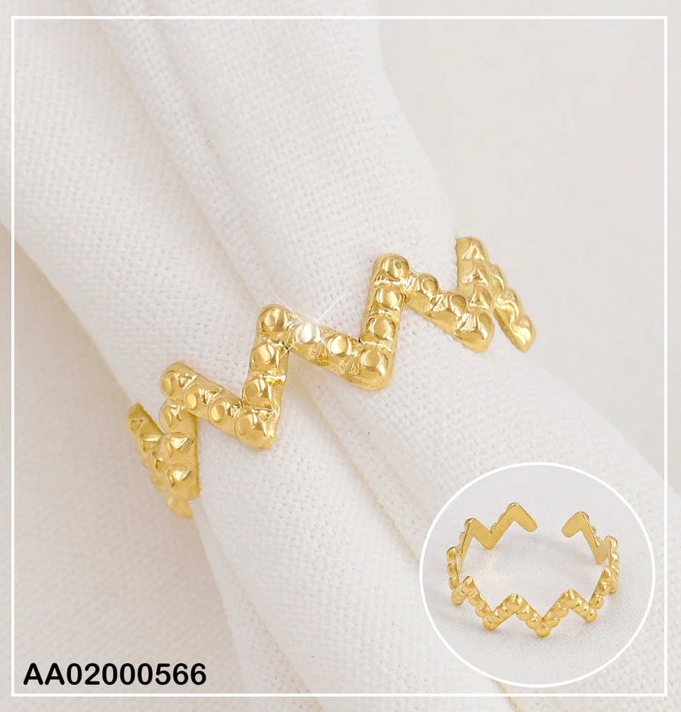 ANILLO TRIANGULO ZIGZAG RA001-131