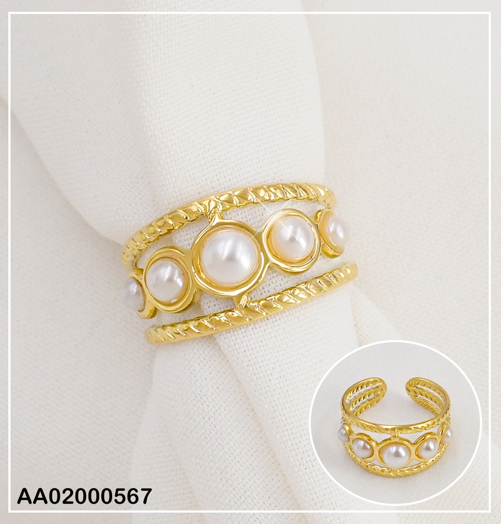 ANILLO PERLAS CENTRO LINEAS BORDES RA002-131