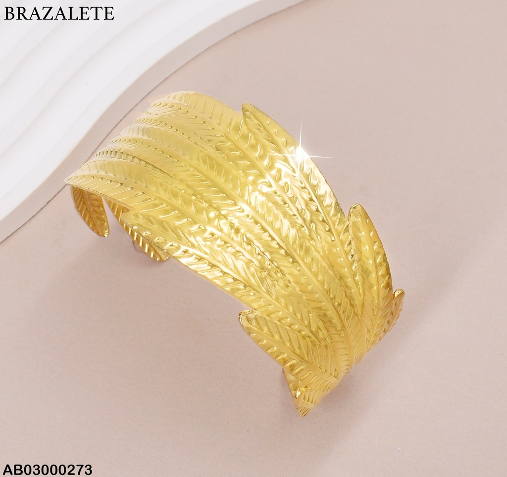 BRAZALETE HOJAS OLIVOS BA076-45