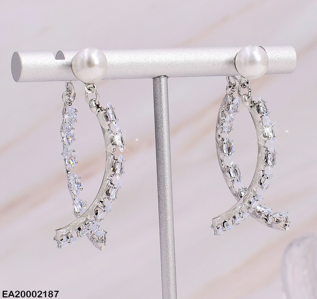 ARETES PLATD. 2 C INVERTIDAS  EE255-132