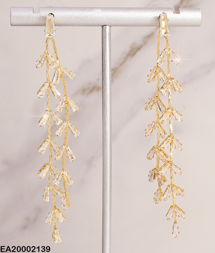 ARETES LARGOS DE HOJITAS EE160-132