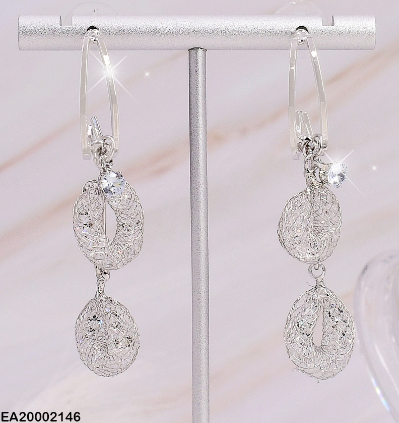ARETES LARGOS DOBLES CIRCULOS EE175-132