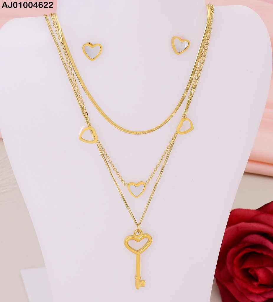 JUEGO CORZN DIJE YAVE CAD. TRIPLE #077859-W74