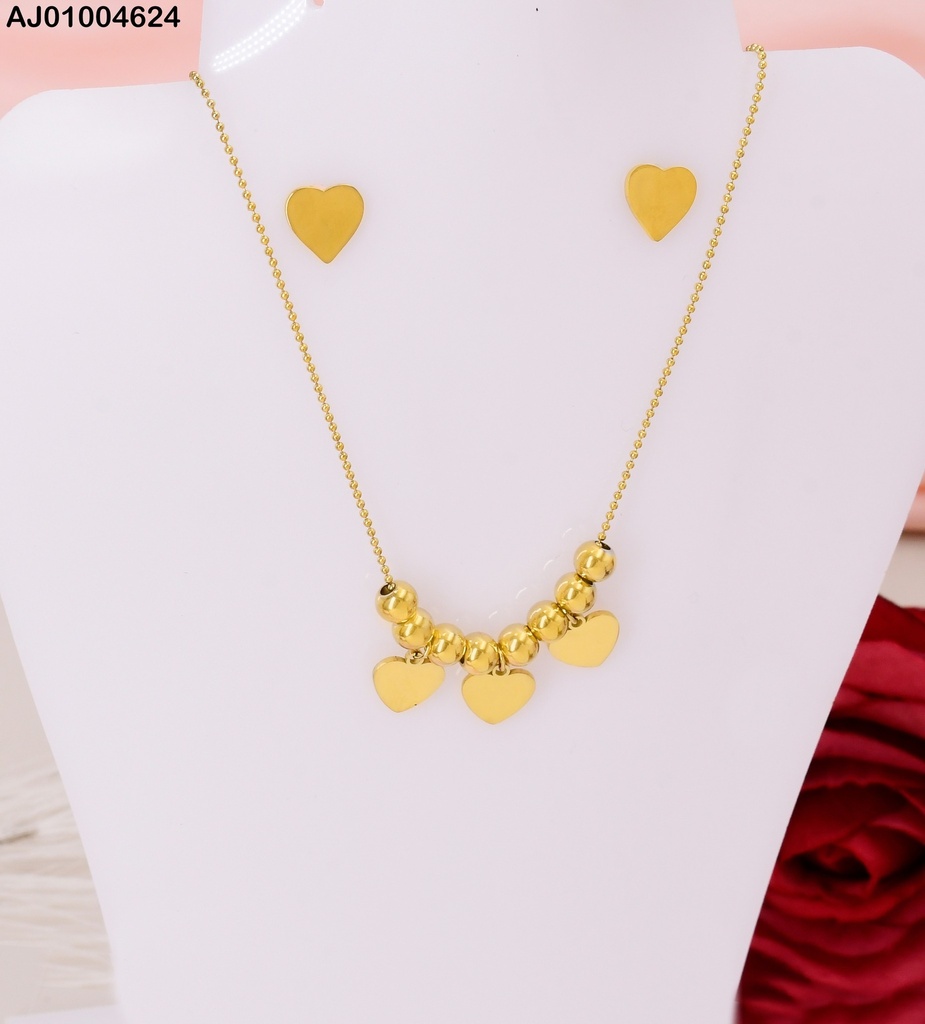 JUEGO ARETES DIJE CORZN 8 ESFERAS #076585-W12 (NPE2025)