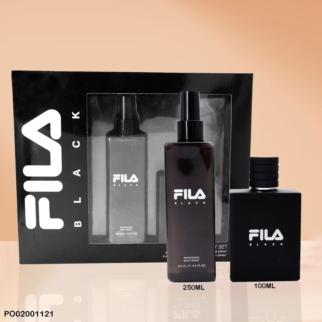 ESTUCHE PERFUMES FILA BLACK MEN 2PCS BODY/PERF.EDT