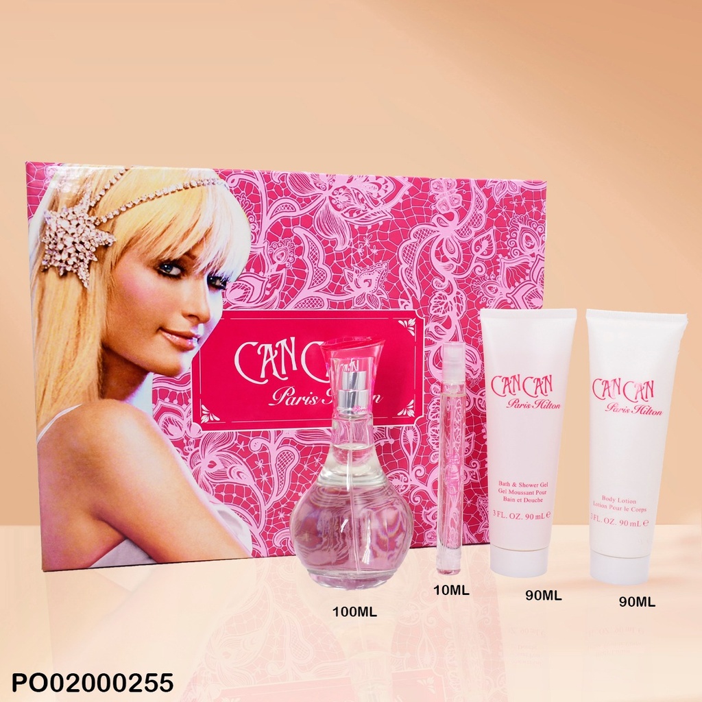 ESTUCHE CAN CAN BY PARIS HILTON 4PCS