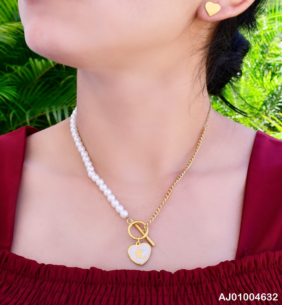 JUEGO CORAZONES CAD.TIFFANY PERLAS CIERRE ∅ "R" (NPE2025)