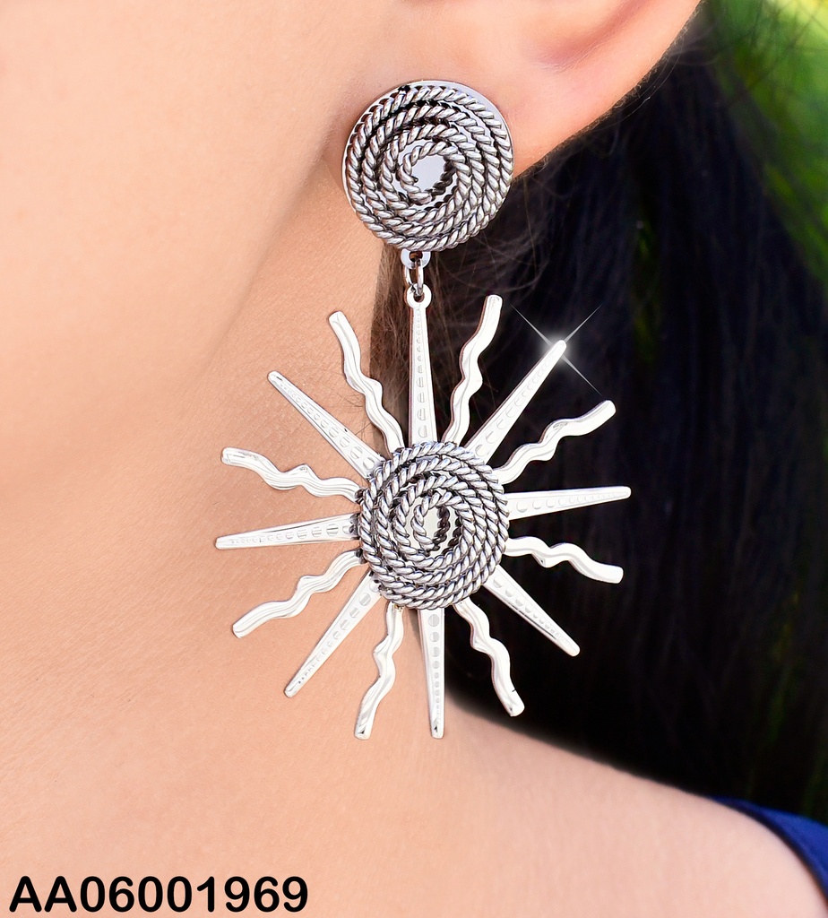 ARETES PLATD. ESPIRAL SOL # 0742602-054