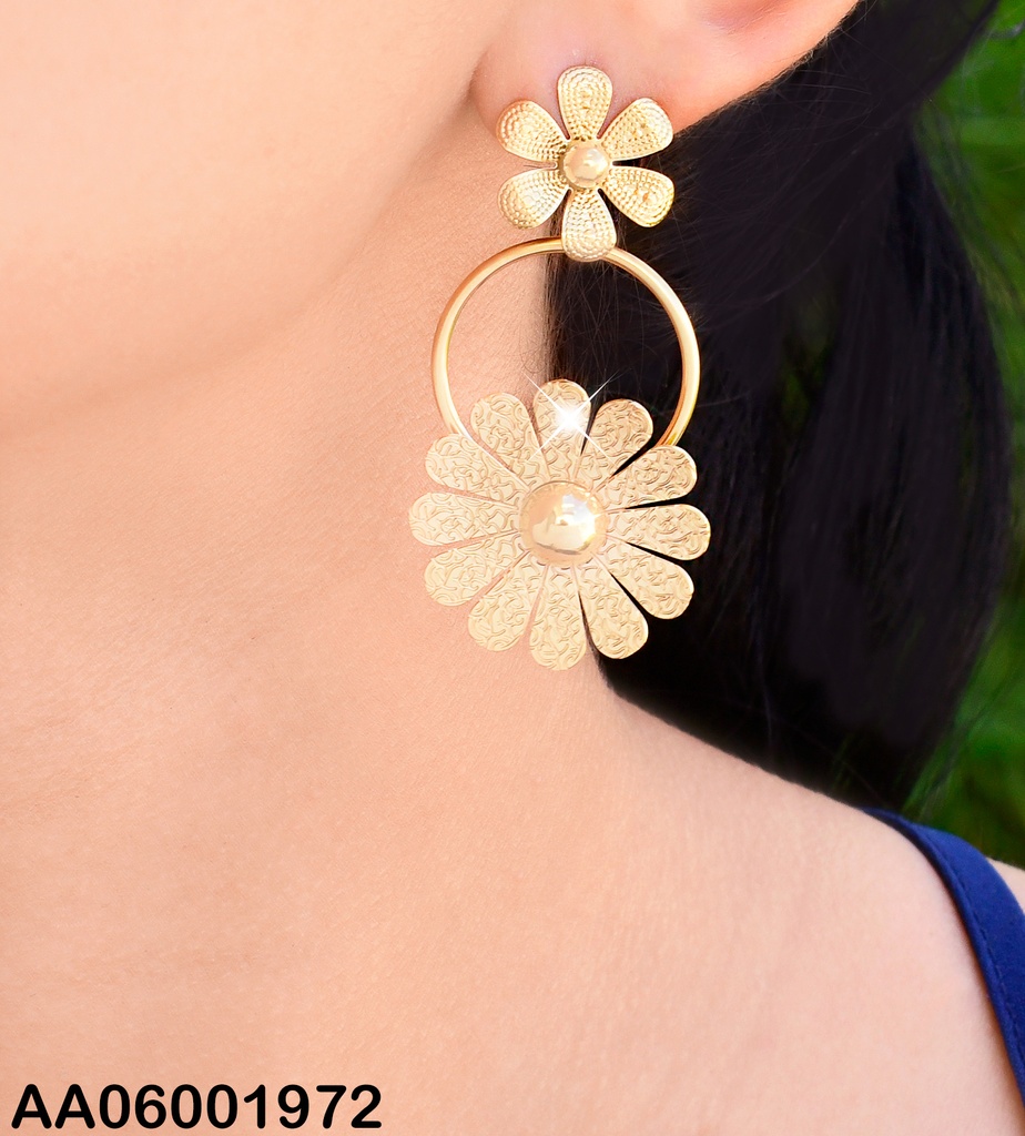 ARETES FLOR CIRCULO # 0742801-054