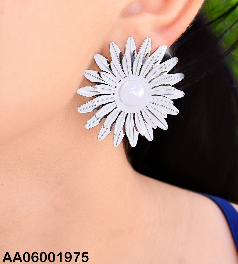 ARETES PLATD. 2D FLOR #0743022-054