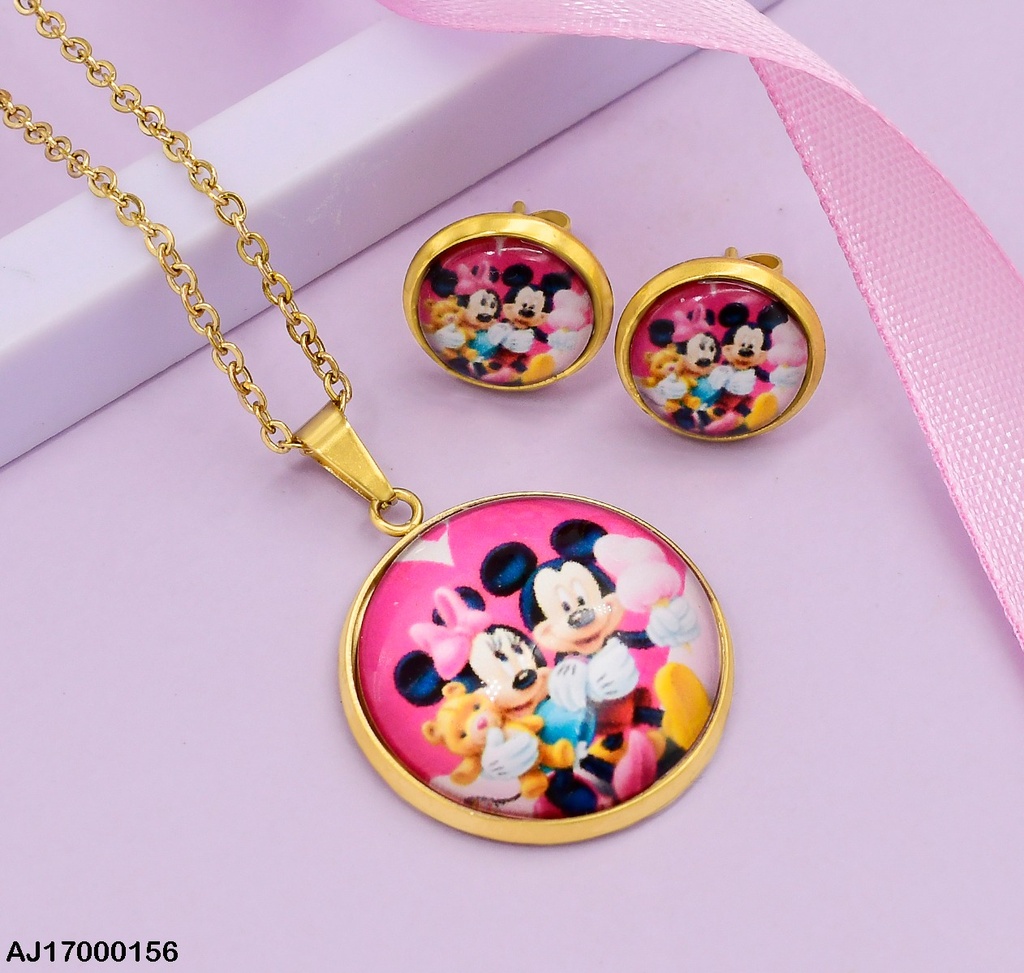 JUEGO RD. MINNIE Y MICKEY PELUCHE ALGODON # 076726-W163